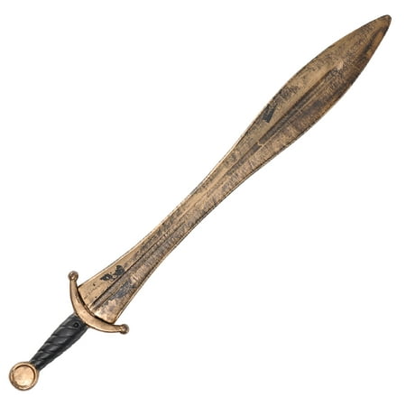 Suit Yourself Bronze Roman Sword, Measures 30 Inches Long, Features a Faux Leather Hilt and Realistic Patina Aging
