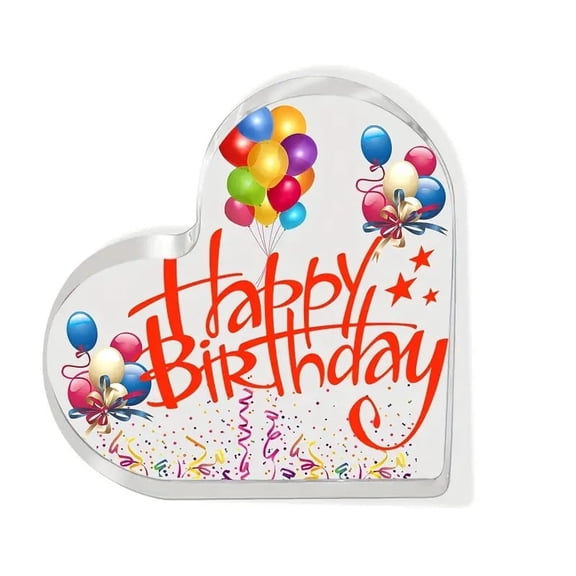 Happy Birthday Desk Decor Gifts for Women Men Birthday Christmas Gifts for Son Daughter Birthday Table Decorations for Friends Bestie Happy Birthday Desk Plaque for Home Office Decorative Signs