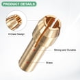 thumbnail image 2 of Uxcell Juego de Mandriles de Latón de 30 Piezas, 1/8 Pulgada/ 3.2 mm, Diámetro del Vástago de 4.2mm para Herramientas Rotativas [Dorado], 2 of 6