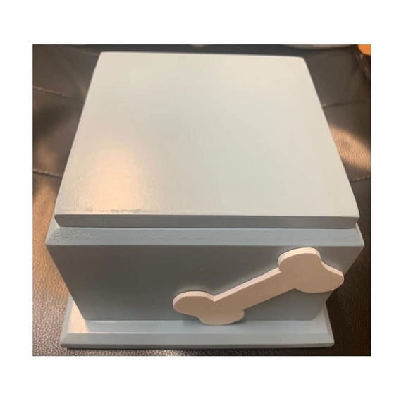 Made in Mexico Azul Urna Mascota Madera Pet Perfect Memorials Blue Wooden Ashes Container Urn Wood for Dog Cats Animals