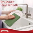 thumbnail image 4 of RIVERSIDE 12 Pack Cotton Bar Mop 16x19 Absorbent Kitchen Towels and Cleaning Cloths - Sage, 4 of 8