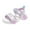 Purple, variant on Cathalem Girl Sandals Sandals for Kids Girls Toddler Girls Sandals Soft Rubber Princess Flat Shoes Summer Flower Girl Shoes (Purple,13.5)