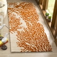 thumbnail image 3 of SAFAVIEH Bella Pascal Floral Wool Area Rug, Beige/Terracotta, 5' x 8', 3 of 10