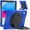 Blue+Black, variant on iPad 10th Generation 10.9 Inch Case 2022, TECH CIRCLE Heavy Duty Shockproof Rugged Protective Rotating Stand Case with Pencil Holder Handle Grip Kids Case for Apple iPad iPad 10th Gen 2022, Orange