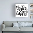 thumbnail image 2 of Canvas Wall Art - Jean Plout 'Coffee Typography D' Wall Art for Living Room, Bedroom, or Office DÃ©cor by Trademark Fine Art - 18 x 18 Inches, 2 of 4