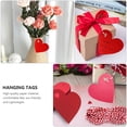 thumbnail image 4 of 1 Ensemble 100 Pcs Étiquettes Suspendues en Forme de Cœur pour la Saint-Valentin (Rouge), 4 of 7