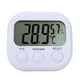 Dvkptbk Thermometers Numérique LCD Hygromètre d'Intérieur Horloge Température Hygromètre Kitchen Gadgets sur le Dégagement – image 2 sur 9