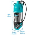 thumbnail image 5 of Bomba Electrica 127V 60hz Sumergible Multietapas 1.2 Hp Iusa 618450, 5 of 5