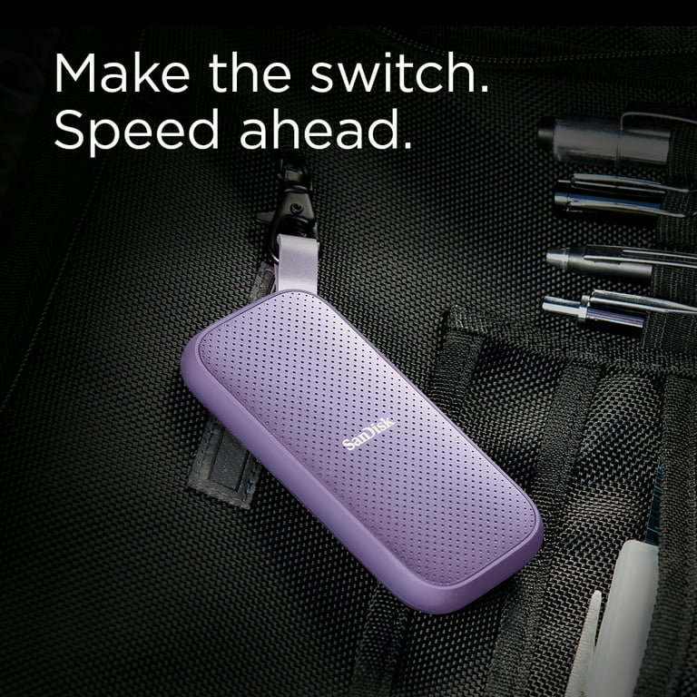 SANDISK 1TB Portable SSD - Lavender, Up to 800MB/s, USB-C, USB 3.2