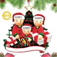 thumbnail image 3 of Adorno de árbol de Navidad personalizado, regalo familiar, adorno colgante de acrílico, adorno navideño familiar de amor, Navidad 2024, 3 of 5