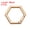 Light Gold, variant on Hexagon Keychain Clip, Hexagon Key Ring Snap Hook Clips Zinc Alloy Trigger Spring Buckles Silver