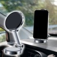 thumbnail image 4 of ​10-Point Magnetic Car Phone Mount 360° Rotatable Dashboard Holder Foldable Alloy Magnet Vehicle Mounting Bracket Strong Stable Phone Grip for Cars Trucks SUVs (Black 0.3lb)​, 4 of 5