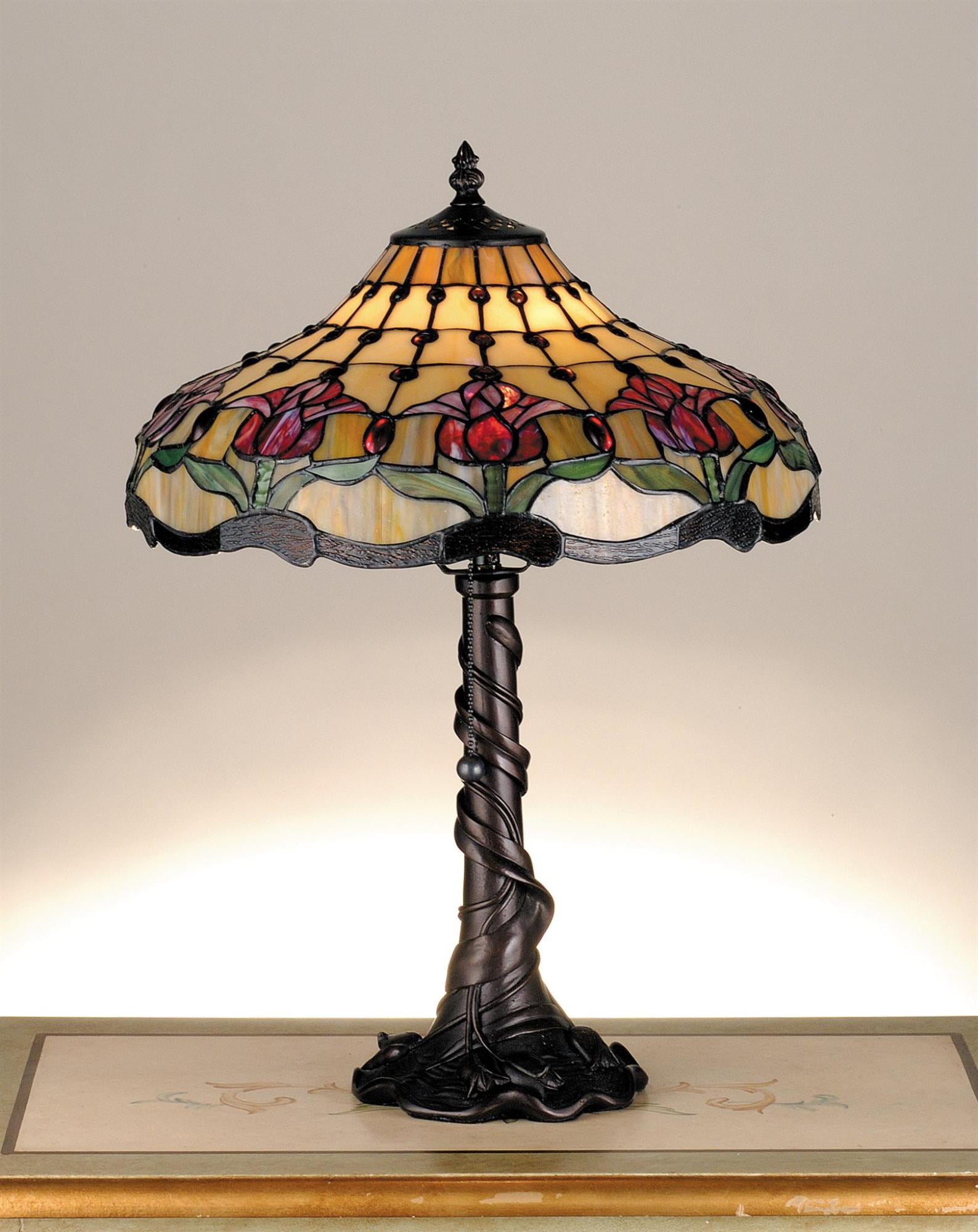 19.5"H Colonial Tulip Table Lamp