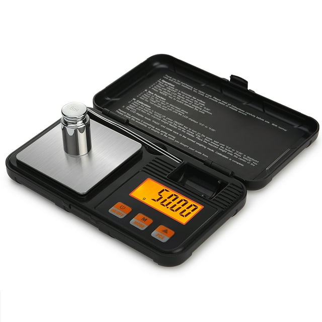 Báscula de miligramo digital profesional de alta precisión 200 g / 0.01 g Báscula de joyería portáti Tomshoo Escala digital
