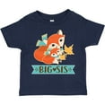 thumbnail image 3 of Inktastic Big Sis Woodland Fox Sister Girls Toddler T-Shirt, 3 of 5