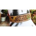 thumbnail image 4 of Large 21''- 25''  Padded Leather Hand Crafted Tooled Dog Collar 60FK42, 4 of 5
