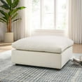 thumbnail image 1 of Modway Commix Pouf Surrempli Garni de Duvet, Beige Pâle, 1 of 10