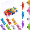 thumbnail image 1 of Paquete de 50 Clips de plástico Sunnimix para Tachuelas con chinchetas coloridos, 1 of 8