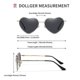 thumbnail image 2 of Heart Sunglasses Women Polarized Metal Frame Trendy Cute Heart Shaped Sunglasses Uv400 Protection, 2 of 5