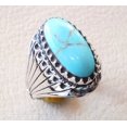 thumbnail image 6 of Turquoise Ring, Silver Jewelry, 925 Silver Ring, Father's Day, Natural Turquoise Mens ring, December Birthstone Ring, Heavy Mens Ring, Spiritual Healing Gemstone, Christmas, Tiny Mens Ring, 6 of 6