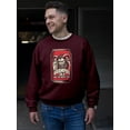 thumbnail image 2 of Krampus Can Naughty Dark Christmas Men's Sweatshirt, 2 of 4