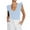 Light Blue, variant on Rezuofi 1 Pcs Women's Summer Sleeveless Tops V Neck Ruffle Shirts Ribbed Knit Tank Top Blouse Ladies Clothes 2025