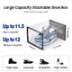 thumbnail image 2 of Cajas de zapatos extragrandes con puerta magnética paquete de 12 organizadores apilables de almacenamiento para clóset contenedor de zapatos de plásti, 2 of 8