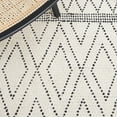 thumbnail image 6 of SAFAVIEH Casablanca Lilly Diamond Wool Runner Rug, Ivory/Black, 2'3" x 8', 6 of 8