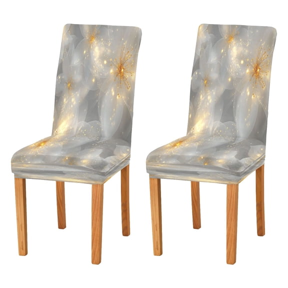 BZSMCE Chairs Slipcovers Dining Chair Covers White Blossom Light Creative Pattern