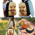 thumbnail image 2 of Yuyamidu Cute Highland Cow Kids Backpack Set of 3 with Lunch Box Pencil Case Portable Lunch Bag Multifunctional Pencil Case Cute Book Bag Elementary School Boys and Girls, 2 of 7