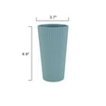 thumbnail image 6 of Mainstays 18-Piece Eco-Friendly Recycled Plastic Dinnerware Set, Blue, 6 of 10