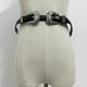 thumbnail image 4 of Cinturón de cuero estilo occidental vintage para mujer, cinturón de vaquera retro con doble hebilla para pantalones vaqueros y vestidos, color negro, 4 of 5