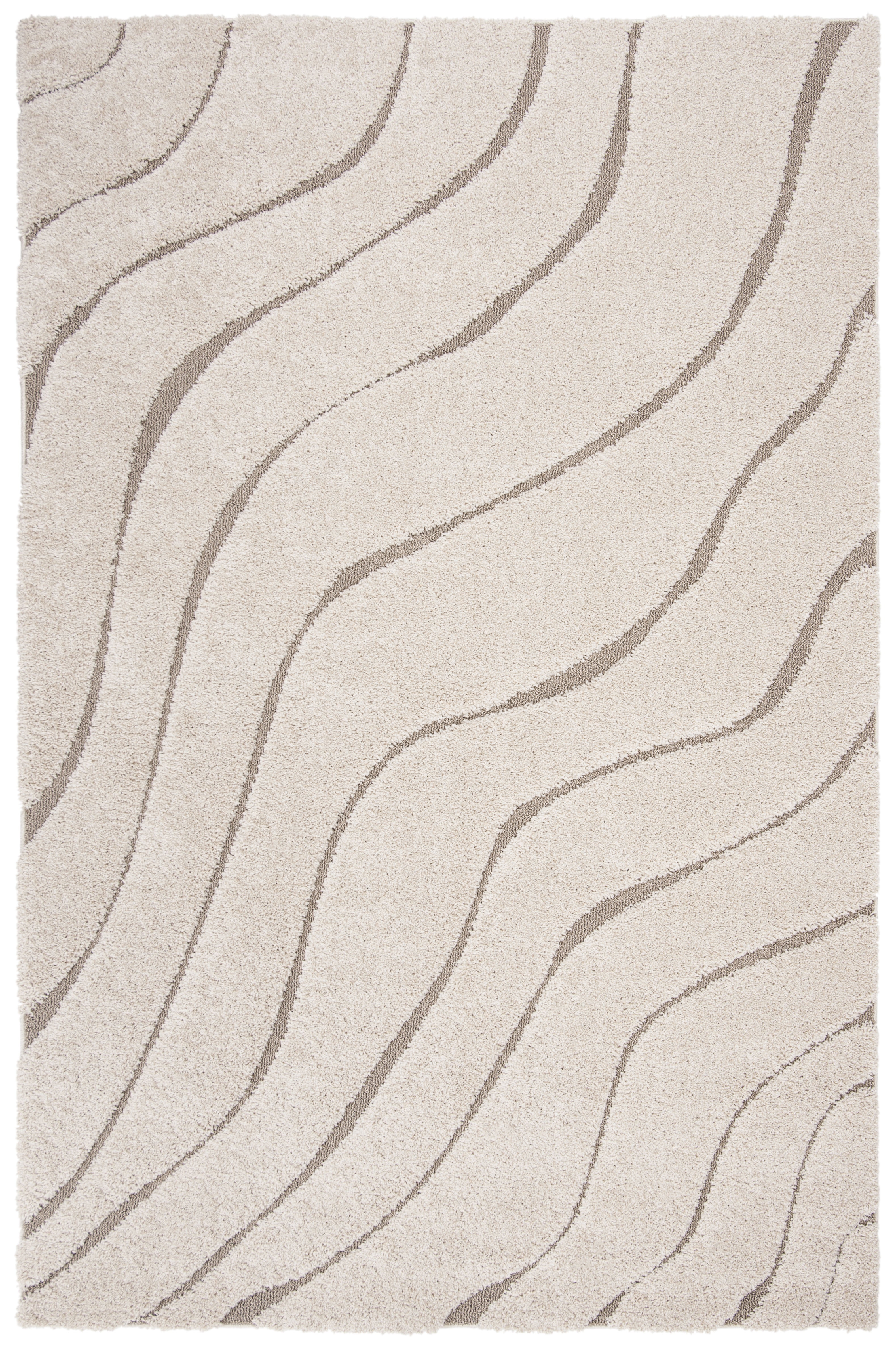 Safavieh Florida Tabitha Geometric Shag Area Rug, Cream/Beige, 6' x 8'