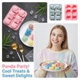 thumbnail image 2 of Panda Silicone Ice Chunks Mold 6 Cavity Grade Pink Ice Pop Candy Mold Chocolate Jelly Cake Baking Tray for Homemade Snacks Party Desserts 1 Pack, 2 of 7
