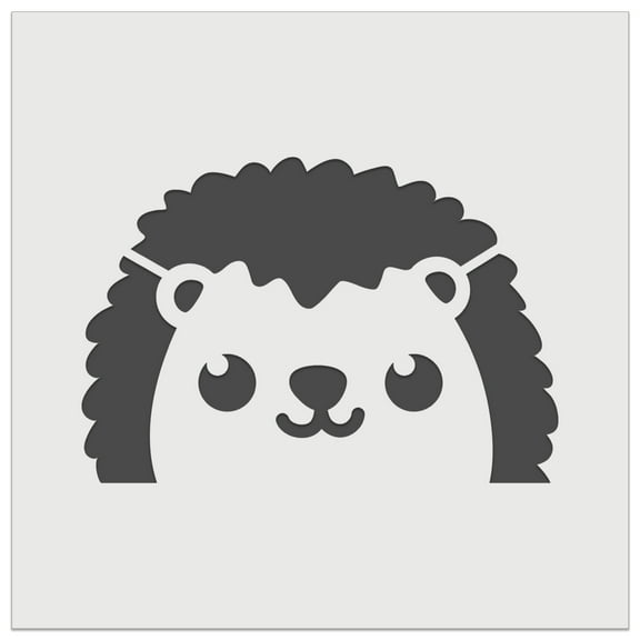 Peeking Hedgehog DIY Cookie Wall Craft Stencil - 5.5 Inch