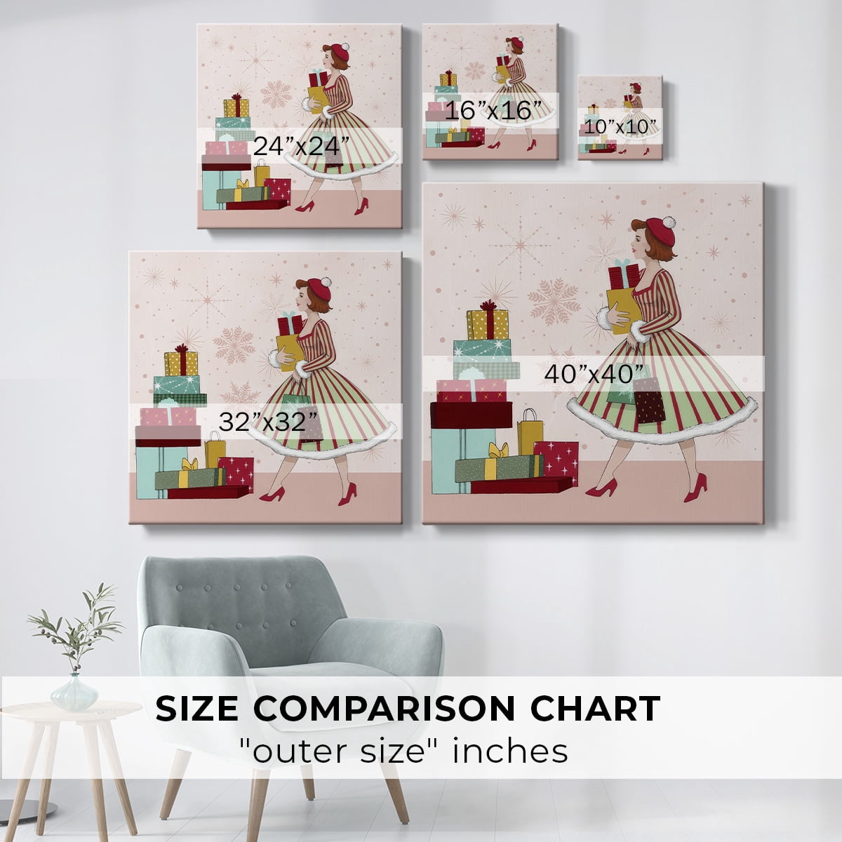Holly Jolly Holiday II- Gallery Wrapped Canvas