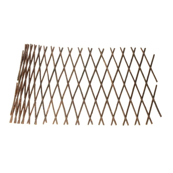 Bamboo Wooden Garden Fencing Trellis Retractable Plant Support Lattice Panel