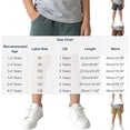 thumbnail image 3 of hengsof Girls Solid Casual Shorts Elastic Waist Cotton Comfort Daily Shorts Summer Fashion Beach Shorts with Pockets, 3 of 8