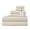 Cream, variant on WelHome Premium Performance 6 Piece Towel Set, 100% Cotton, 600 GSM, 2 Soft Bath Towels 30" x 54", 2 Hand Towels, 2 Washcloths, Popcorn Texture, Aqua, Hotel & Spa Thick Towels for Bathroom