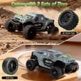 thumbnail image 3 of WOWEHICLE RC Cars for Adults, 1:18 Fast Remote Control Car, 36KM/H High-Speed RC Truck 4WD w/ Gyro Stabilization, Monster Truck Toy Gift for Kids Boys, 2 Batteries & Spare Drift Tires, 3 of 10