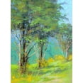 thumbnail image 2 of Chaney, Alan 15x18 White Modern Wood Framed Museum Art Print Titled - Trees in Spring, 2 of 4