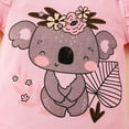 thumbnail image 6 of Xmarks Newborn Baby Girl Clothes Short Sleeve Cute Print Romper Ruffle Shorts Round Neck Headband Set 3Pcs Summer Outfits, 6 of 9