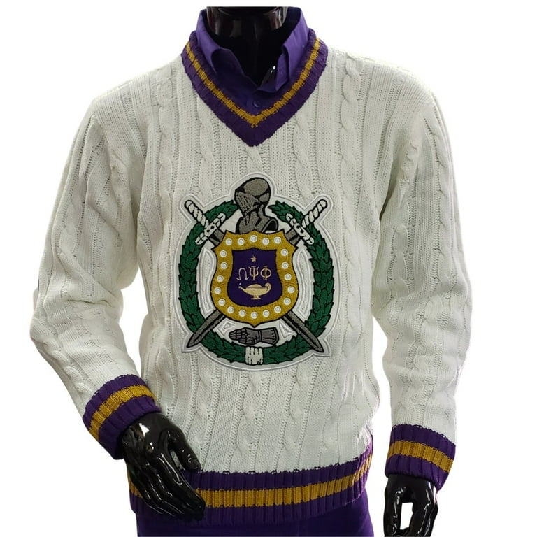 Omega Psi Phi Fraternity White Sweater Medium To 5Xl Walmart