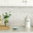 thumbnail image 4 of InHome NH2359 Hexagon Marble Peel & Stick Backsplash Tiles - White, 4 of 5