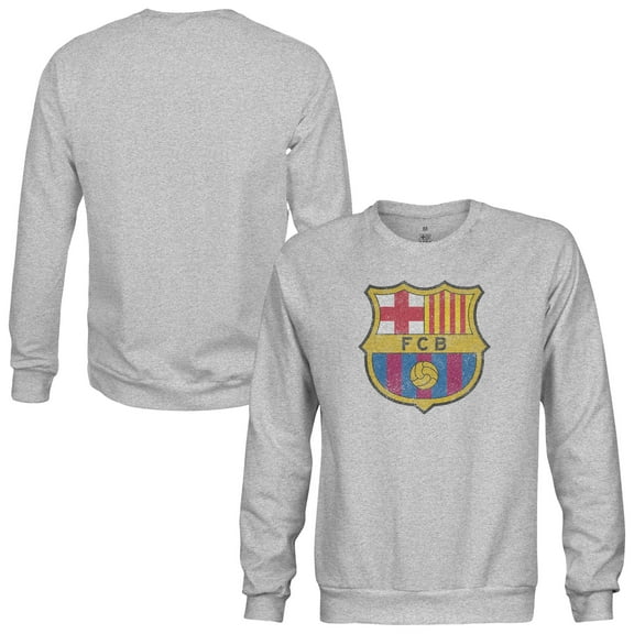 Men's-1863FC  Heather Gray Barcelona Pullover Crewneck Sweatshirt