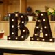 thumbnail image 2 of El nuevo diseño llevó las lámparas decorativas negras de la carpa de las luces de los números de las letras para el banquete de boda de los acontecimientos Bir, 2 of 5