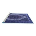 thumbnail image 2 of Ahgly Company Machine Washable Indoor Rectangle Persian Blue Traditional Area Rugs, 8' x 10', 2 of 4