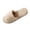 Khaki, variant on Risckoth Women's Fuzzy Slippers Open Toe Round Head Plush Fleece Indoor Slide Shoes