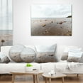 thumbnail image 4 of Designart Rocky Autumn Beach - Seashore Photography Throw Pillow - 12x20, 4 of 5