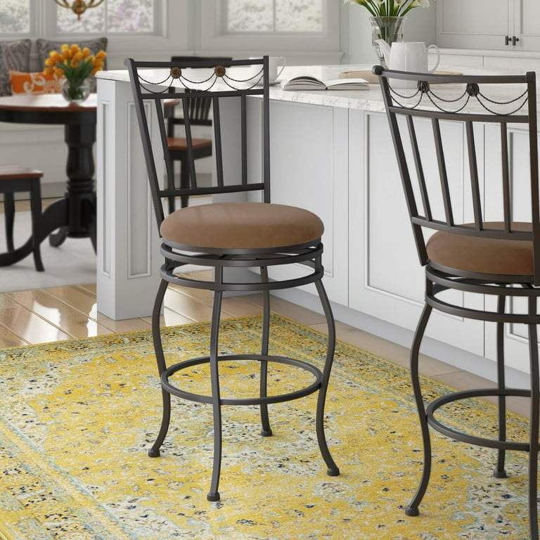 Swivel bar & counter outlet stool charlton home seat height